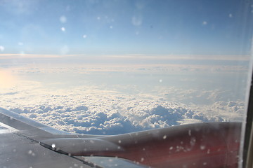 Image showing Above the clouds