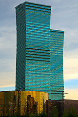 Image showing Wavy skyscrapers