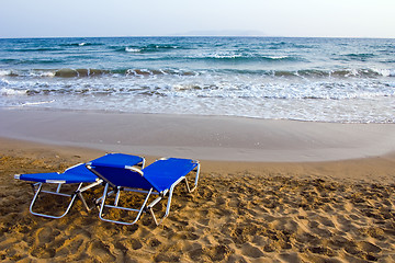 Image showing morning on the beach