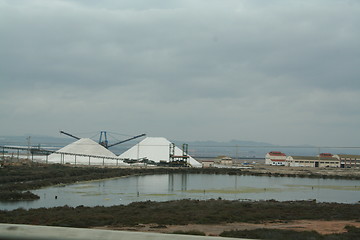 Image showing Salt heaps