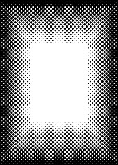 Image showing halftone picture frame border