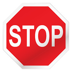 Image showing stop road sign