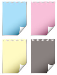 Image showing page curl cmyk