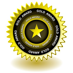 Image showing gold award icon