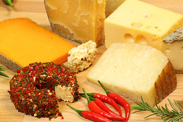Image showing Cheese varieties