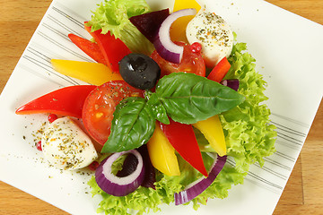 Image showing Vegetarian salad