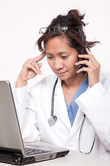 Image showing Asian woman doctor physician