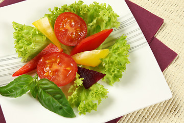 Image showing Vegetarian salad