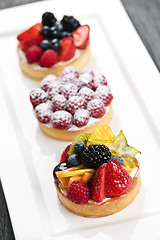 Image showing Fruit tarts