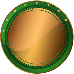 Image showing Bronze And Green Award