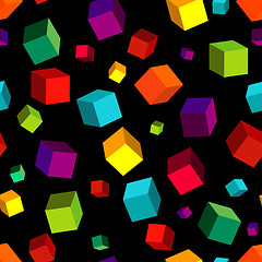 Image showing Seamless Cube Pattern