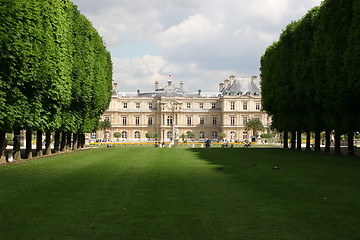 Image showing Jardin du Luxembourg - French Castle