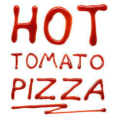 Image showing Hot tomato pizza