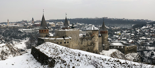 Image showing Panorama of Kamyanets-Podilsky Castle