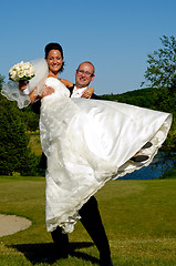 Image showing Bride and groom