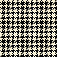 Image showing Tan Houndstooth Pattern