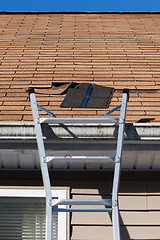 Image showing Blown Out Roof Shingles Repair