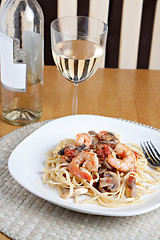 Image showing Shrimp Scampi Dish