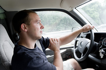 Image showing Man Driving