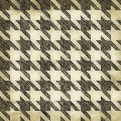 Image showing Vintage Hounds Tooth Pattern