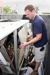 Image showing Heating Air Conditioning Technician