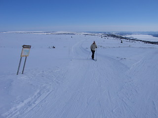 Image showing White plains Hemsedal