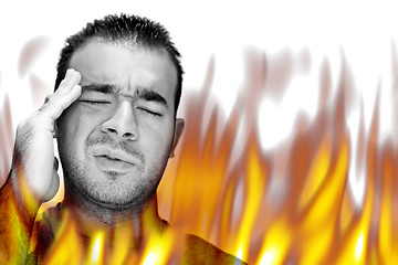 Image showing Fiery Burning Pain