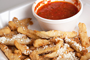 Image showing Fried Eggplant Strips