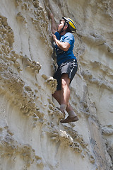 Image showing Rock-climber