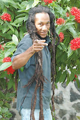 Image showing smiling rasta man 822