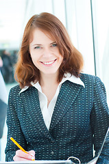 Image showing Beautiful business woman