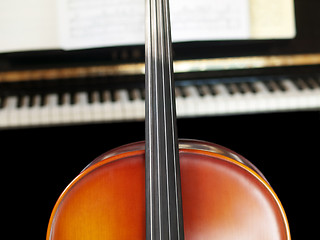 Image showing Cello and piano