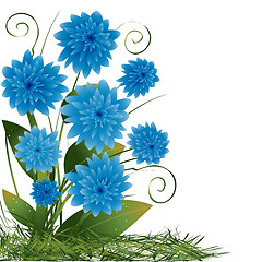 Image showing Blue flowers 
