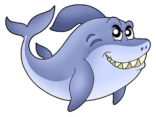 Image showing Big cartoon shark