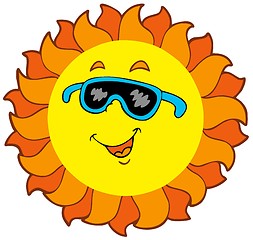 Image showing Happy cartoon Sun