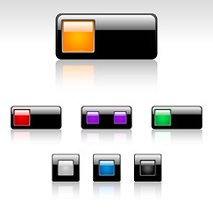 Image showing Glossy  buttons