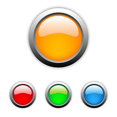 Image showing Glossy  buttons