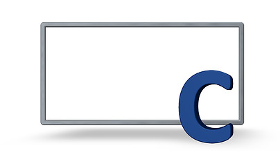 Image showing letter c