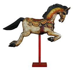 Image showing Wooden Decorative Horse