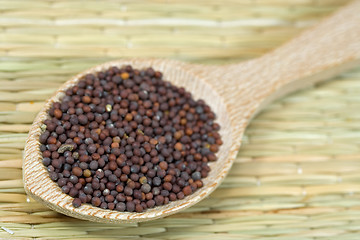Image showing brown mustard seeds