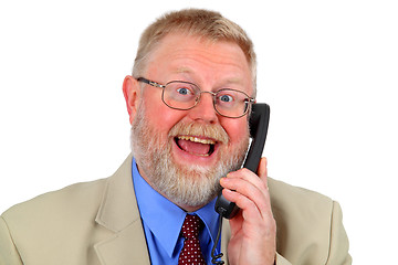 Image showing Businessman calling
