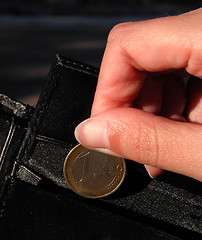 Image showing Euro, Hand And Wallet