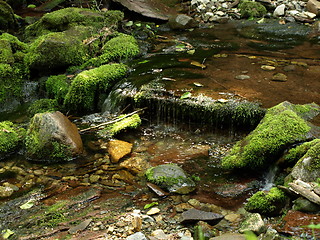 Image showing Refreshing waterfalls.