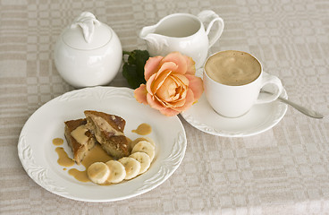 Image showing cake and coffee