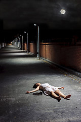 Image showing Dead girl