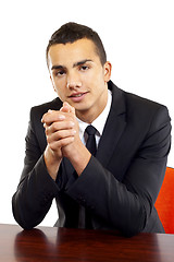 Image showing  businessman at desk