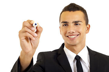 Image showing Businessman with marker