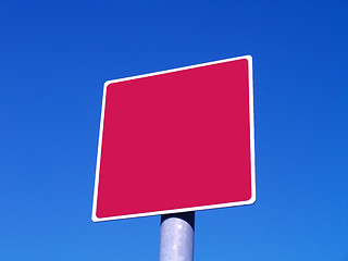 Image showing red sign