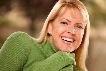 Image showing Attractive Brown Eyed Woman Portrait