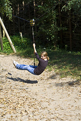 Image showing Girl having fun